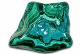 Vibrant Polished Malachite with Chrysocolla - DR Congo #336830-1